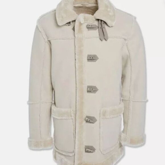 Large JORDAN CRAIG MEN’S DENALI SHEARLING JACKET COAT - Picture 3 of 4